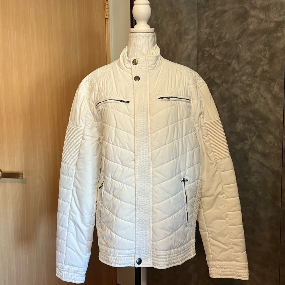 Alpine Men's White Puffer Jacket